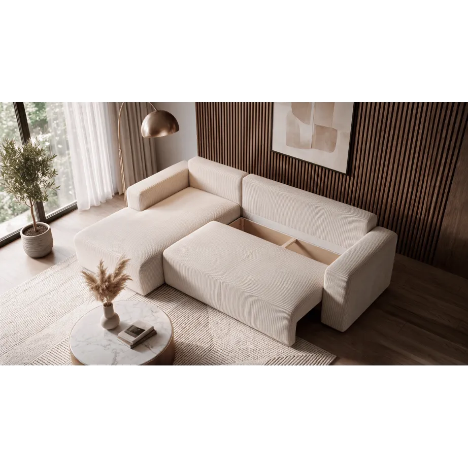 Ecksofa PULA Cord Schlafsofa