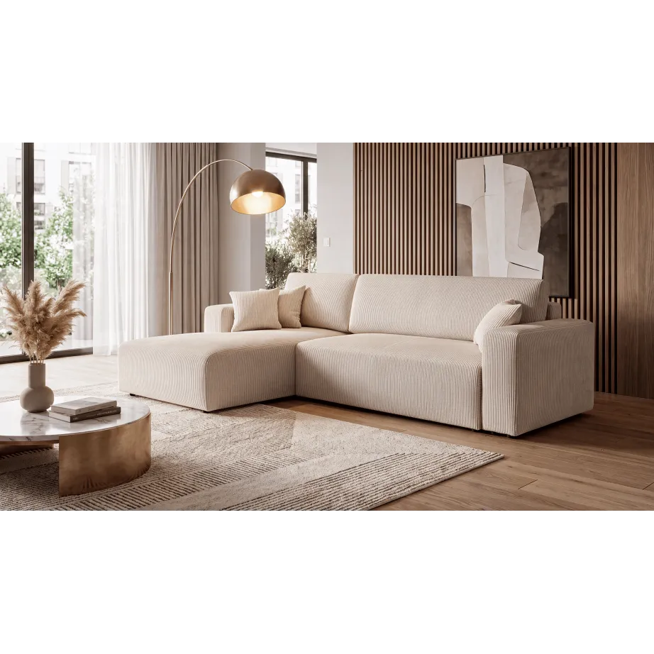 Ecksofa PULA Cord Schlafsofa