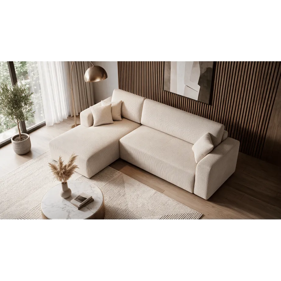 Ecksofa PULA Cord Schlafsofa